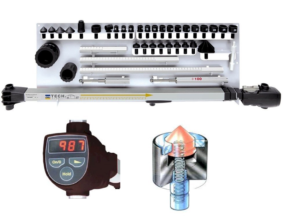 Thước đo sắt xi khung xe bằng điện tử GYSMETER