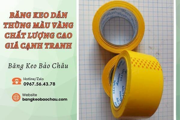 Công dụng của băng keo dán thùng màu vàng