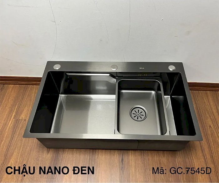 Chậu rửa bát Inox 1 hố phủ Nano cao cấp được nhiều khách hàng tham khảo.