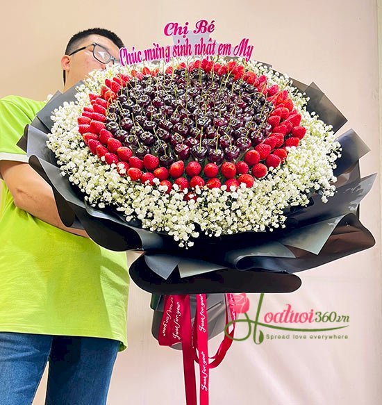 shop hoa tươi quận 1 Bó Hoa Cherry 