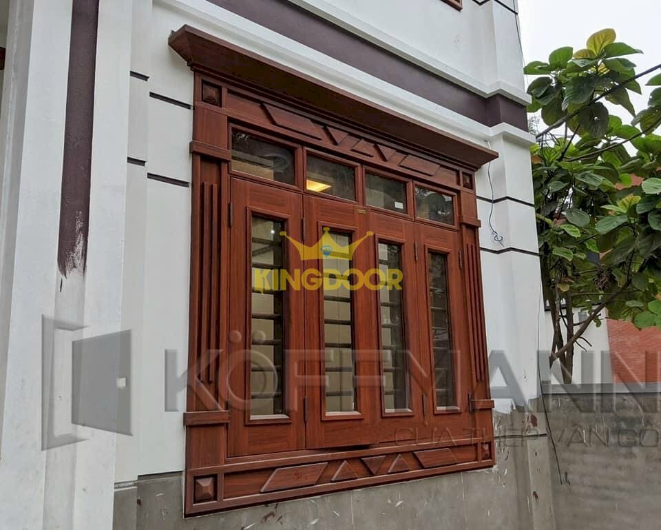 cửa thép vân gỗ tại Kon Tum