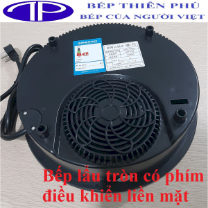 Bếp lẩu tròn có phím điều khiển liền mặt - công suất 2000w