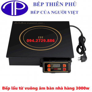 Bếp lẩu từ vuông âm bàn nhà hàng 3000w giá tốt tại Hà Nội - HCM