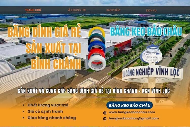 Băng dính giá rẻ sản xuất tại Bình Chánh