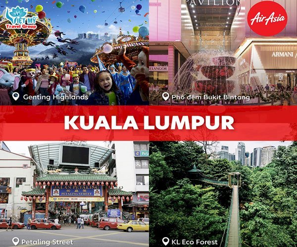 Vé máy bay vui thả ga cùng AirAsia bay đến Malaysia