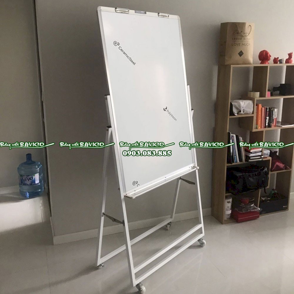 Bảng flipchart A0 kẹp giấy bút lông từ Ceramic của Bỉ - Kích thước: 80 x 120 cm