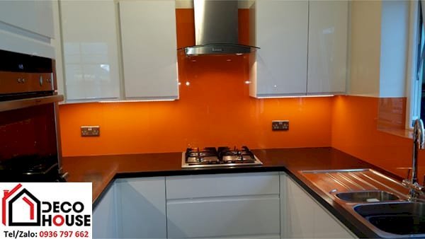 Kính bếp màu cam