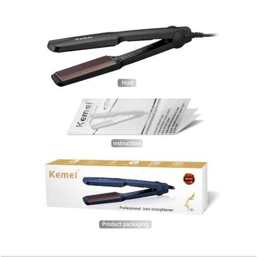 Bộ sản phẩm máy là duỗi thẳng tóc KEMEI KM-329