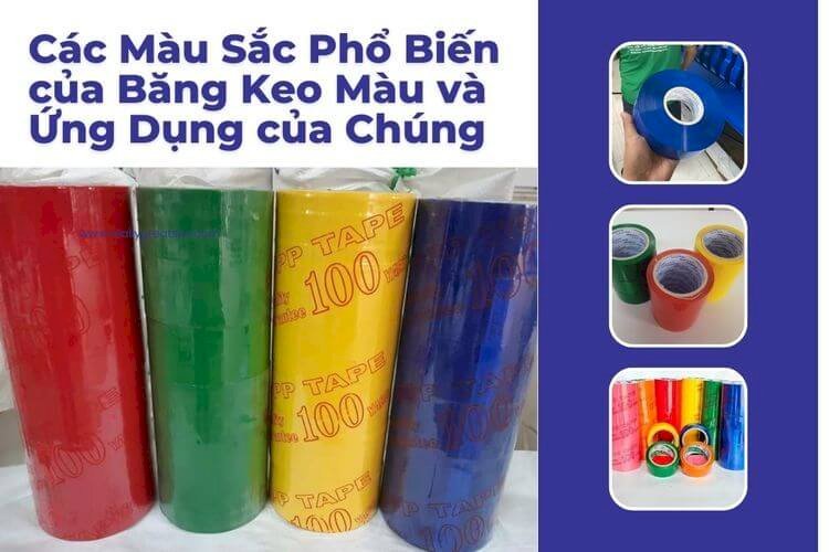 Các Màu Sắc Phổ Biến của Băng Keo Màu và Ứng Dụng của Chúng