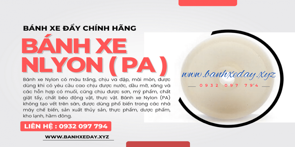 Vật liệu bánh xe Nylon chịu va đập tốt