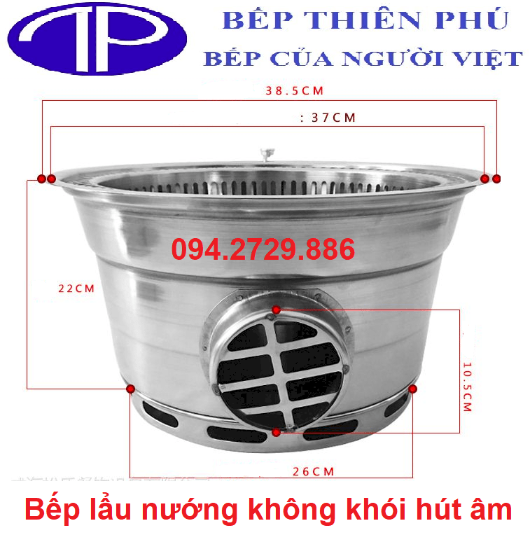 Bếp lẩu nướng không khói hút âm giá rẻ ở Hà Nội - Hồ Chí Minh