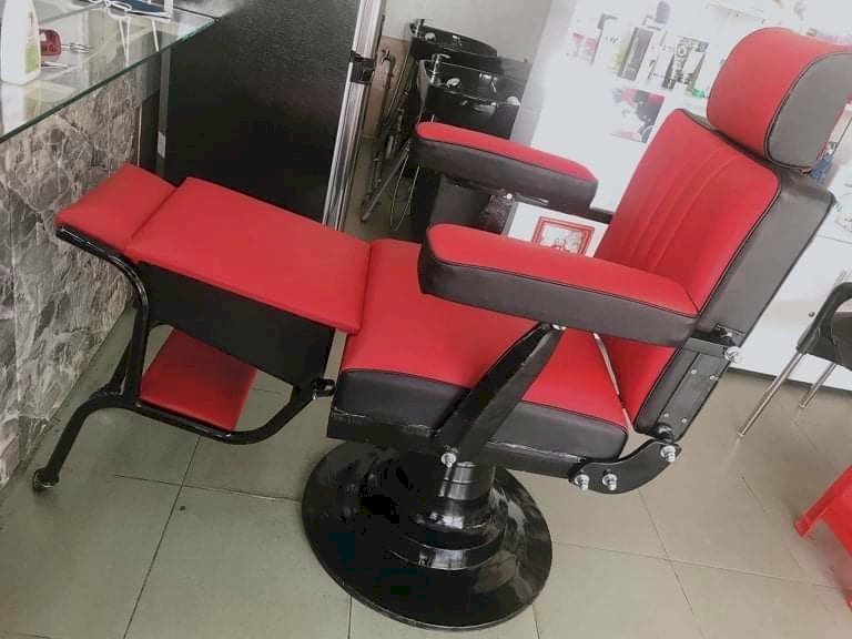 Ghế cắt tóc nam No1 barber shop chính hãng khung thép chân thủy lực