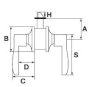 Khóa tròn gạt L5317 US11 (Đồng đỏ)_small 0