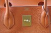 Hermes Shoulde Birkin JPG 2 Orange togo Ghw T9142-5 - Ảnh 3