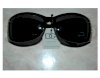 Kính thời trang Nữ DG Sunglasses Eyewear rhinestones black frame - B002XVVJ5O_small 1