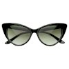 Super Cateyes Vintage Inspired Fashion Mod Chic High Pointed Cat-Eye Sunglasses_small 0