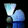 Firefly 4 Pcs Night LED Badminton Shuttlecock Birdies Lighting with Colorful Light Changing_small 0