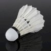 6Pcs White Goose Feather Shuttlecock Birdies Badminton Balls for Game Sport Training_small 1