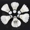 6Pcs White Goose Feather Shuttlecock Birdies Badminton Balls for Game Sport Training_small 0