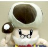 Hard to Find Nintendo Super Mario Brothers Toad 10" Plush Old Toadsworth Doll_small 1