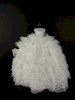 Beautiful White Gown with Tons of Ruffles Ball Gown Made to Fit the Barbie Doll - Ảnh 2