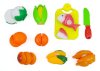 Cutting Vegetables, Fish & Chicken Play Food Playset for Kids with Cutting Board Set_small 0