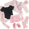 7 Pc. Complete 18 Doll Ballet Outfit, Fits 18 Inch American Girl Dolls, Doll Leotard, Hairpiece, Doll Sweater, Doll Skirt, Tights, Doll Warm Up Socks, & Doll Ballet Slippers_small 0