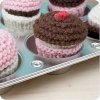 Six Knitted Cupcakes with Cupcake Tin_small 1
