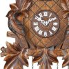 German Cuckoo Clock Quartz-movement Carved-Style 16.00 inch - Authentic black forest cuckoo clock by Trenkle Uhren_small 1