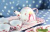 Cute Print Play Tea Set for Kid, Tin Tea Set White Princess_small 0