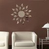 Bessky(TM) 2014 New Luxury 3D Sun flower Home Decor Bell Cool Mirrors Wall Stickers (Sliver)_small 0