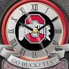 Ohio State University Buckeye Wall-Hanging Cuckoo Clock by The Bradford Exchange - Ảnh 3