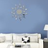 Bessky(TM) 2014 New Luxury 3D Sun flower Home Decor Bell Cool Mirrors Wall Stickers (Sliver)_small 1