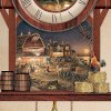 Terry Redlin "Harvest Moon Ball" Cuckoo Clock by The Bradford Exchange_small 1
