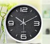 KABB Modern Minimalist Round 12-inch Non Ticking Ultra Silent Wall Clock (Black, 12-inch) - Ảnh 2