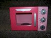 New Wooden Pink Retro Microwave with Pots & Pans for Play Kitchen_small 0