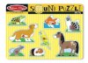 4 Item Bundle: Melissa and Doug 726 Farm Animals, 729 Train, and 730 Pets Sound Puzzles + Activity Book - Ảnh 4