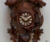 German Cuckoo Clock 1-day-movement Carved-Style 15.00 inch - Authentic black forest cuckoo clock by Hekas_small 1