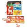 3 Item Bundle: Melissa & Doug 4590 Magnetic Alphabet Book, 4591 Magnetic Animal Puzzle Book + Coloring Activity Book_small 1