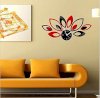 Bessky(TM) 2014 New Modern Flower Sticker DIY Mirror Wall Clock Wall Sticker Home Decoration_small 0