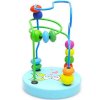 Cool88 New Colorful Wooden Toy Mini Around Beads Wire Maze Educational Game for Baby_small 1