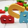 Aokdis (TM) Hot Selling 26PCS A-Z Letters Alphabet Figure Children's Educational Wooden Toys_small 0