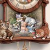 Moments Of Purr-fection Wooden Cuckoo Clock With Kittens: Collectible Cat Lover Gift by The Bradford Exchange_small 1