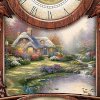 Thomas Kinkade Personalized Cuckoo Clock with Interchangeable Art Plaques_small 1