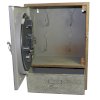 Galvanized Clock Cabinet With Drawer_small 1