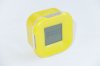 Yellow Digital Four Sided Clock with Timer, Thermometer, and Alarm on a LED Display Dual Color Backlight_small 2