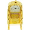 Miniature Gold Plated Metal Rocking Chair Novelty Collectors Clock IMP99 - Ảnh 3