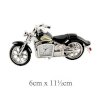 Miniature Black Indian Style Motorbike Novelty Collectors Clock_small 0