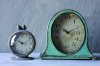 Creative Grey Pewter Table Clock with Bird_small 0
