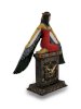 Hand Painted Egyptian Winged Goddess Isis Desk Clock Ancient Egypt_small 0